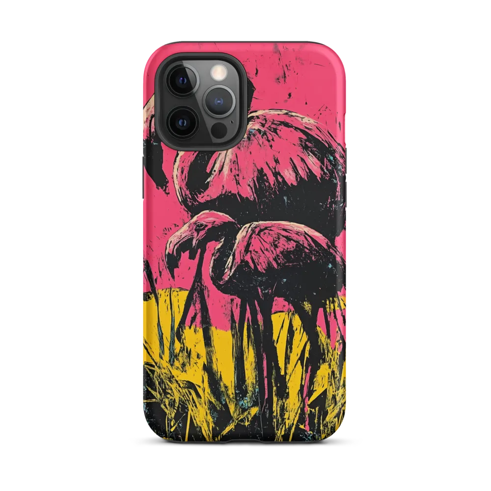 Flamingo Duet: A Pop Art Expression