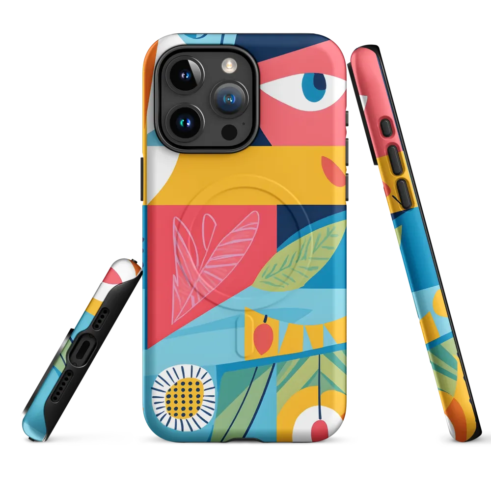 Vibrant Geometric Visage