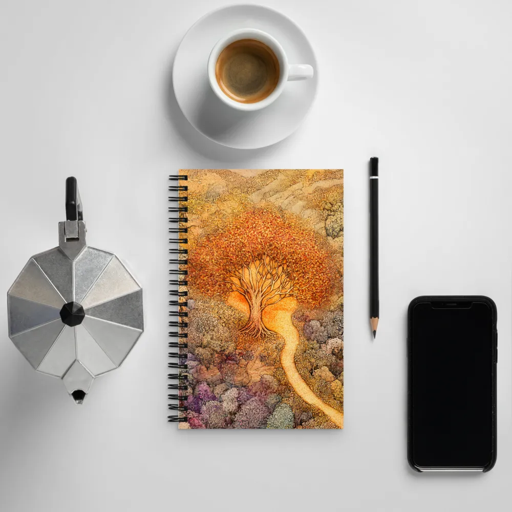 Pathway of Autumn Splendor | Spiral Notebook