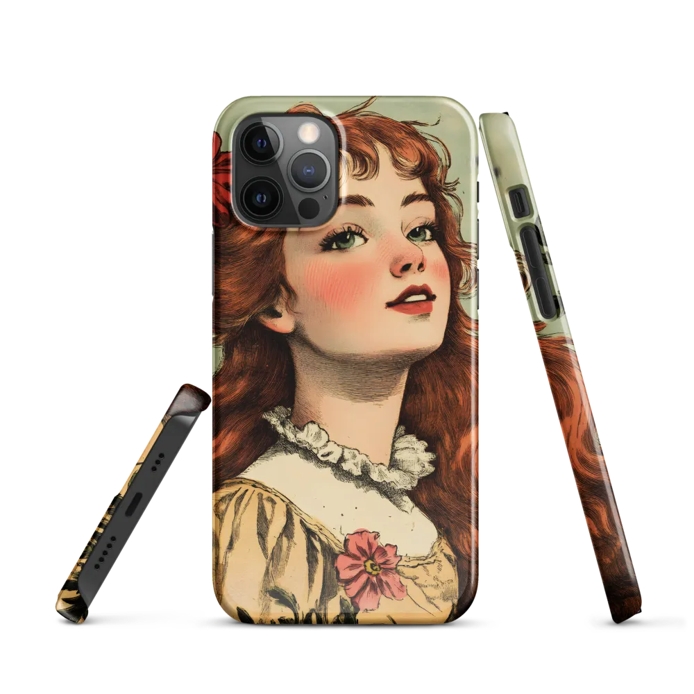 Whimsical Portrait of a Flower-Adorned Girl