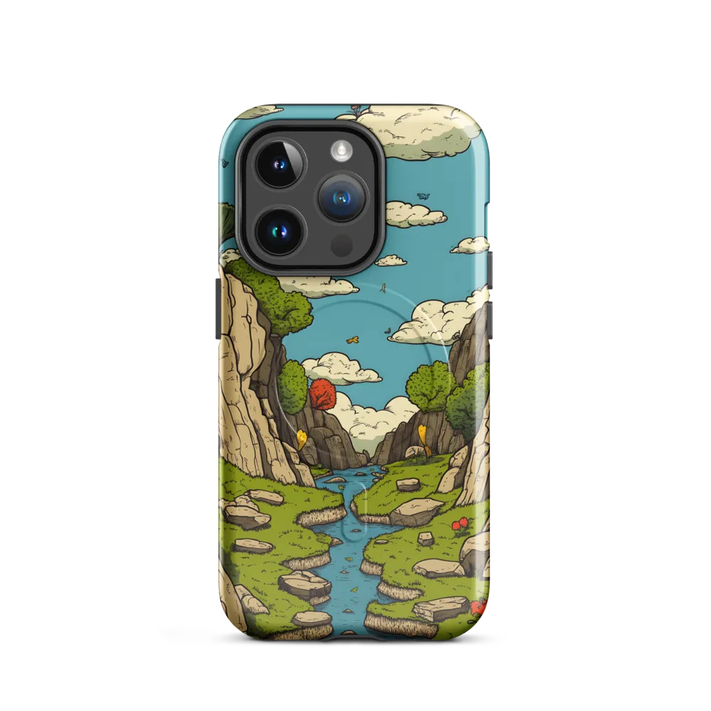 Whimsical Serenity: A Canyon Landscape