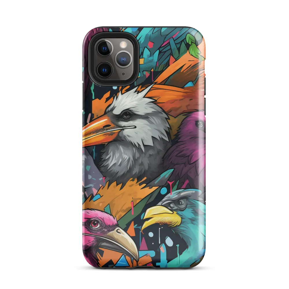 Avian Vortex: A Celebration of Color and Form | Phone Case |  11 Pro Max | Tough Case | Glossy