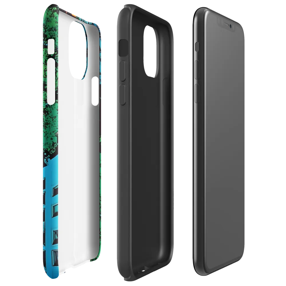 Urban Pulse: A Colorful Intersection | Phone Case |  11 Pro Max | Tough Case | Glossy