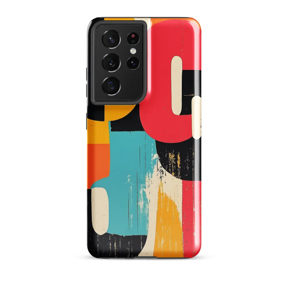 Colorful Curves: Numbers in Harmony | Phone Case |  S21 Ultra | Tough Case | Glossy