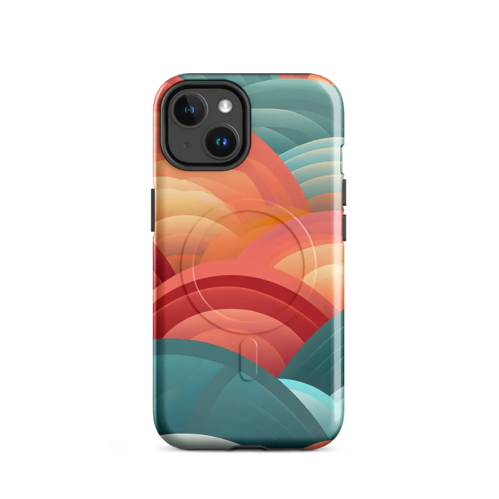 Rhythms of the Waves | Phone Case |  14 | MagSafe® Tough Case | Glossy