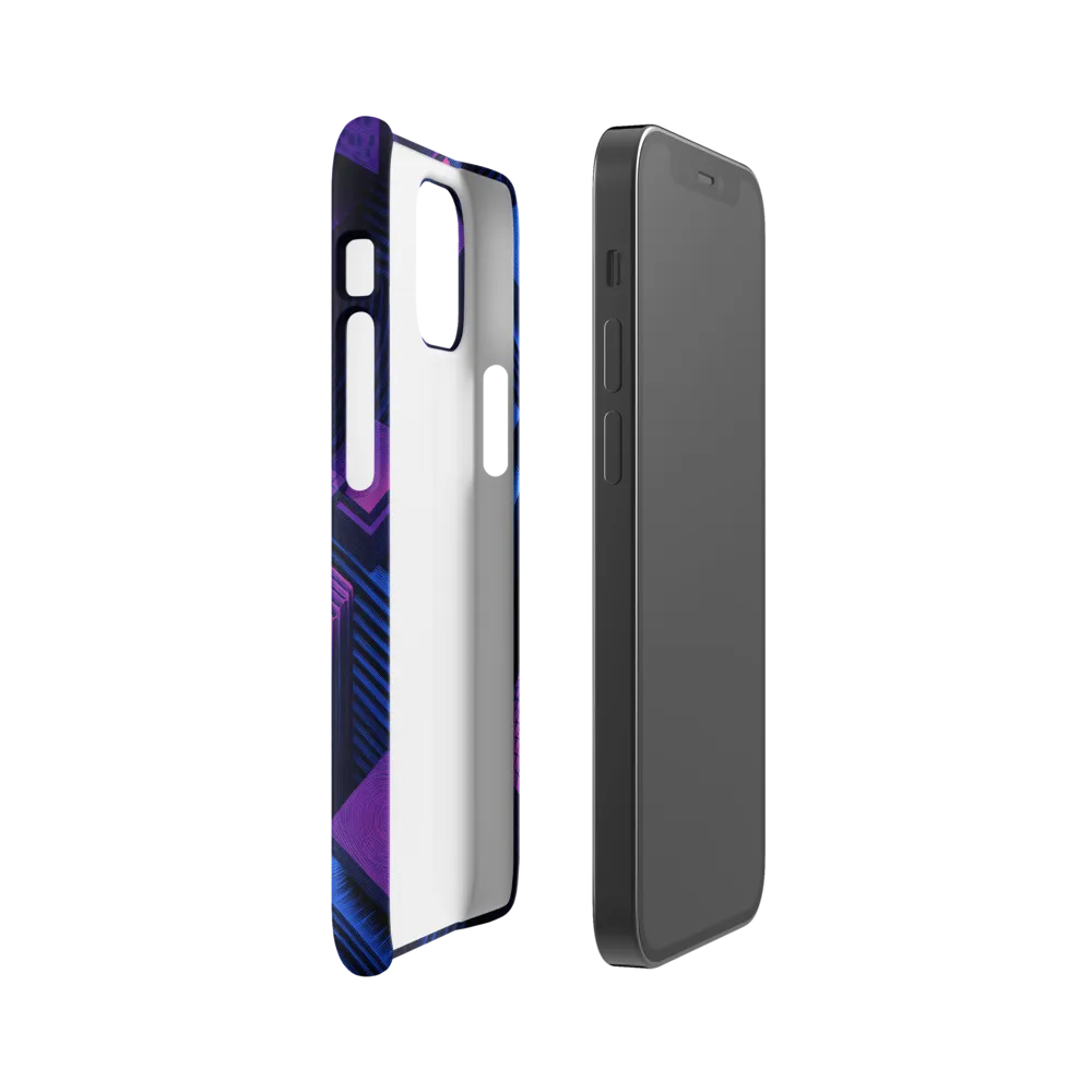 Geometric Dreams in Blue and Purple
