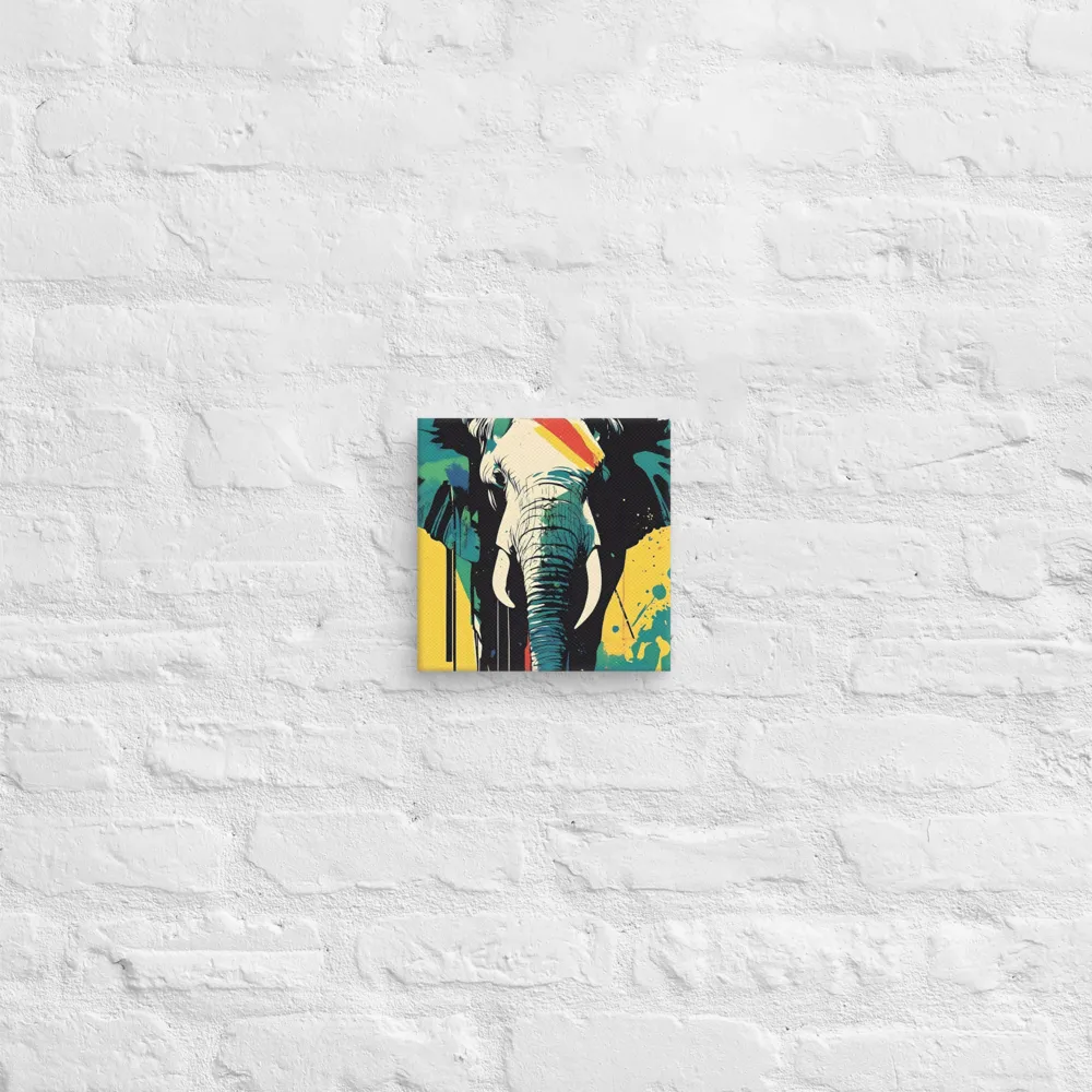 Elegance of the Wild: A Colorful Harmony | Canvas | 8″×8″