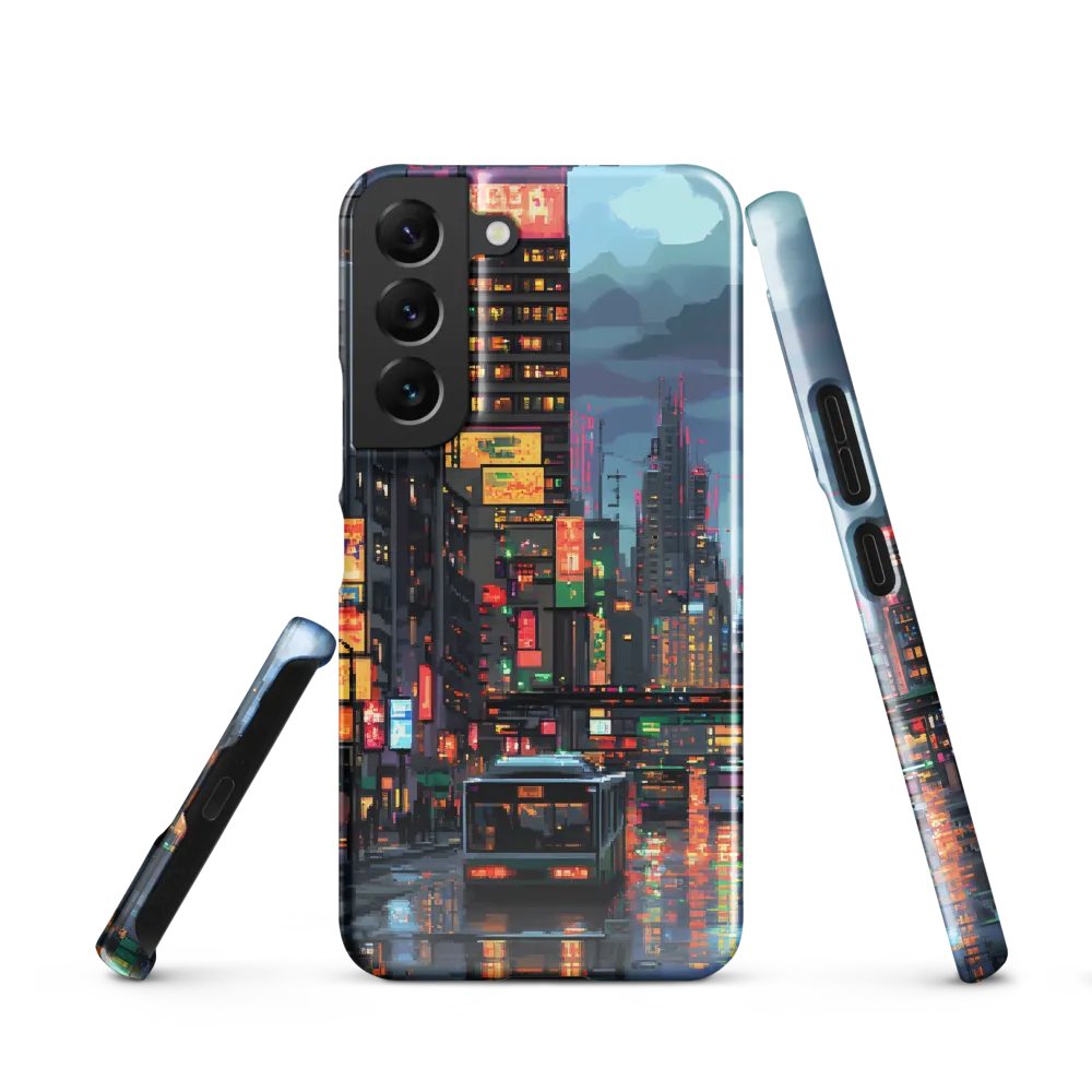 Neon Dreams: A Pixelated Urban Night