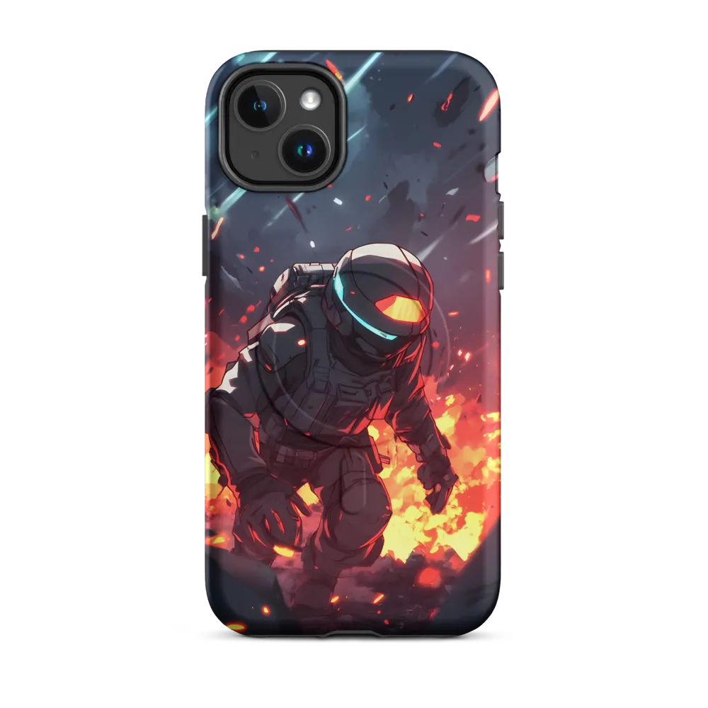 Astronaut Amidst Chaos