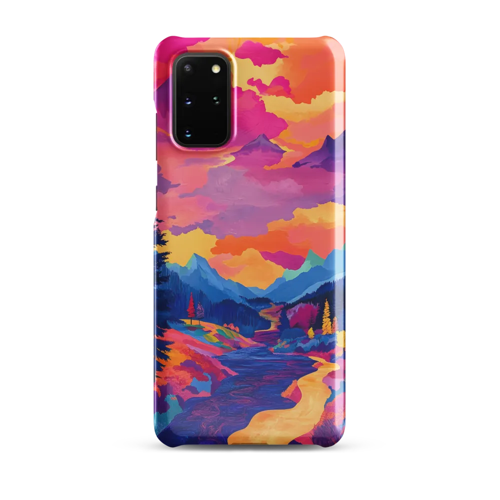 Radiant Serenity: A Surreal Landscape | Phone Case |  S20 Plus | Snap Case | Glossy