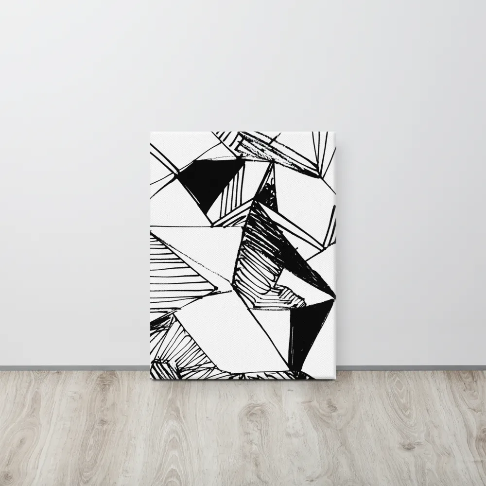 Dynamic Geometry in Ink | Canvas | 18″×24″
