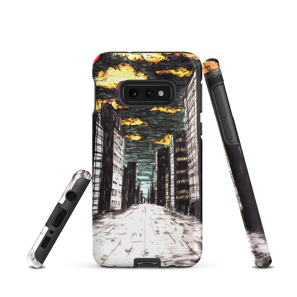 Eclipsed Cityscape
