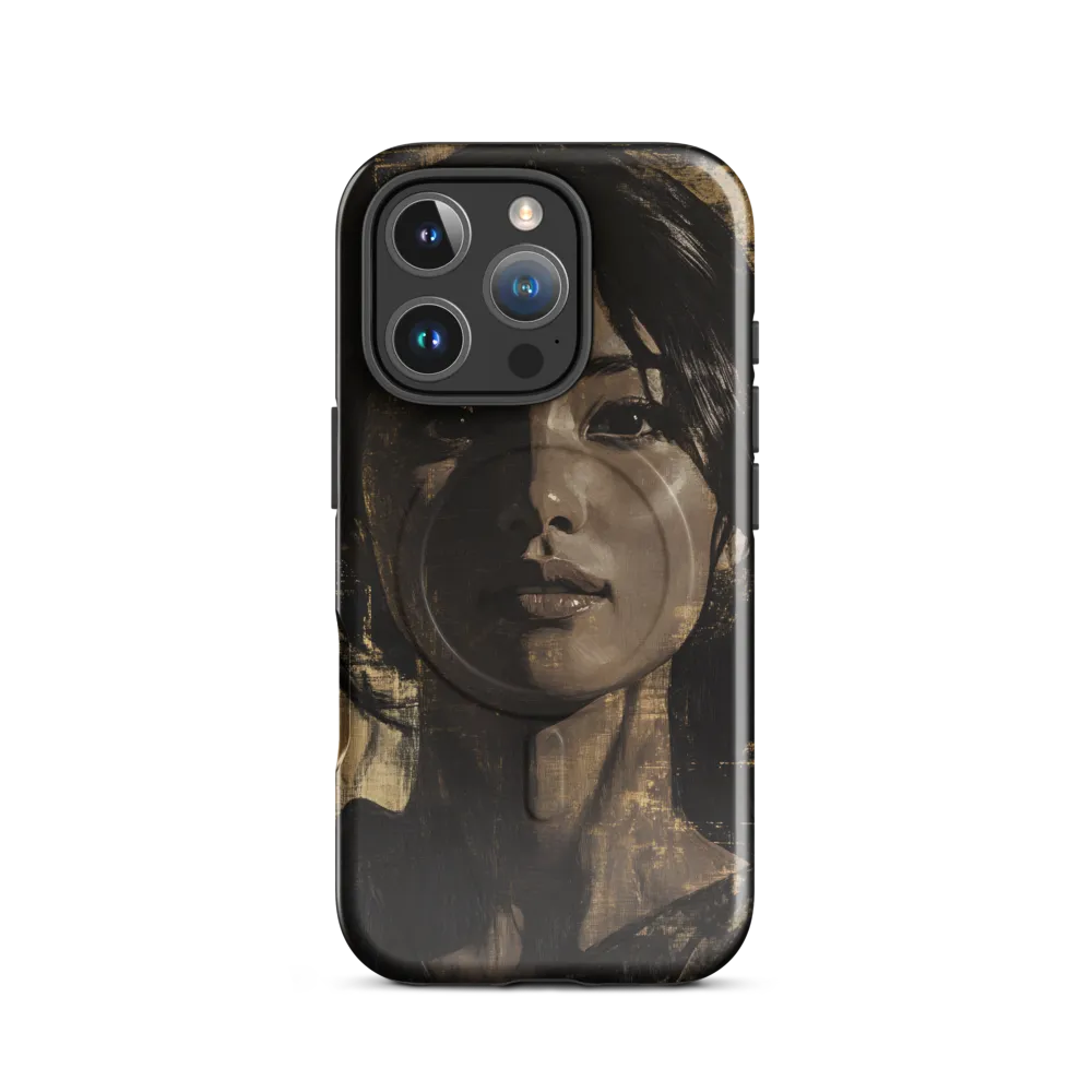 Golden Gaze: A Contemporary Portrait