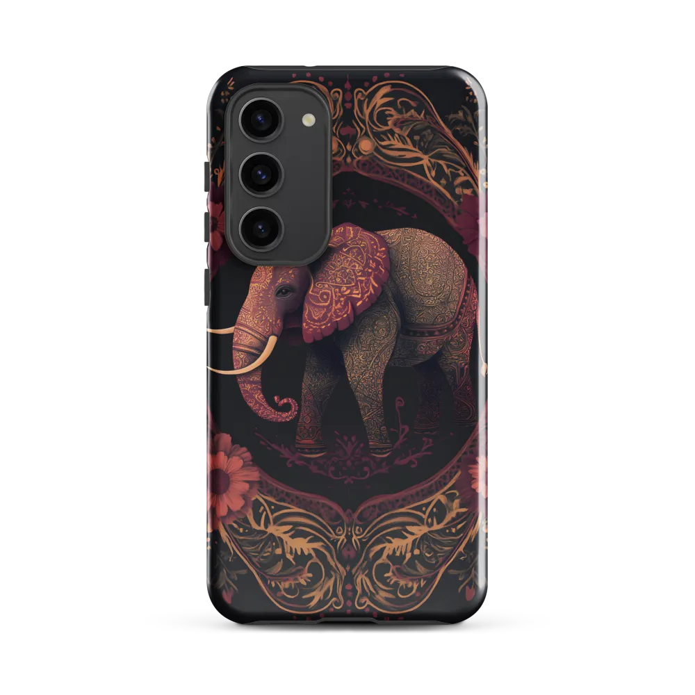 Regal Reverie: The Ornate Elephant | Phone Case |  S23 Plus | Tough Case | Glossy