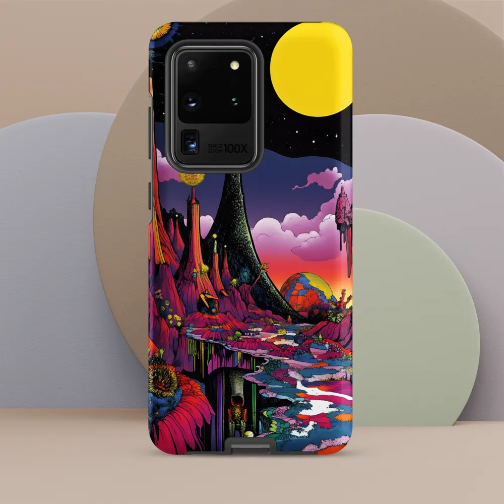 Celestial Dreams: A Journey Through an Alien Landscape | Phone Case |  S20 Ultra | Tough Case | Matte