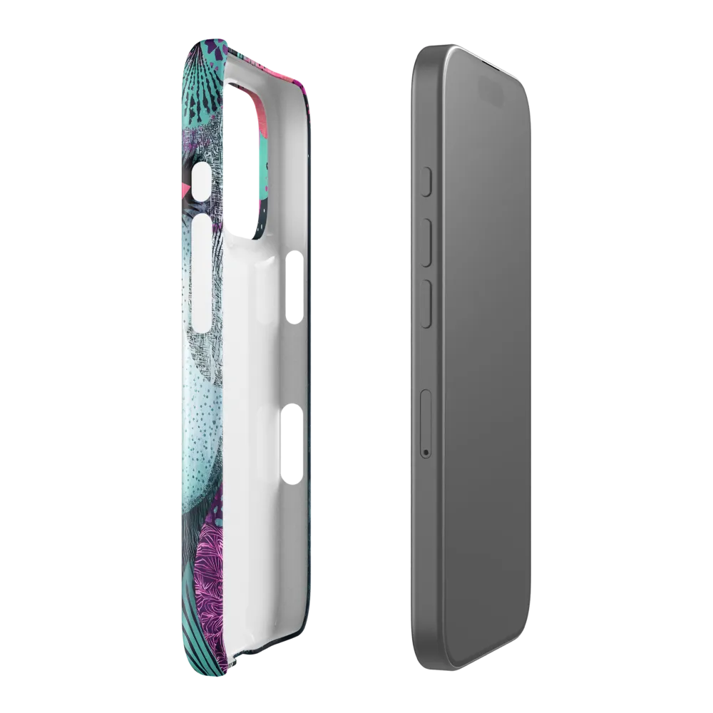 Mystical Beauty in Blue and Pink | Phone Case |  16 Pro | Snap Case | Glossy
