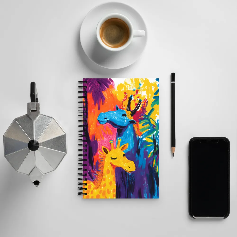 Playful Harmony in Color | Spiral Notebook