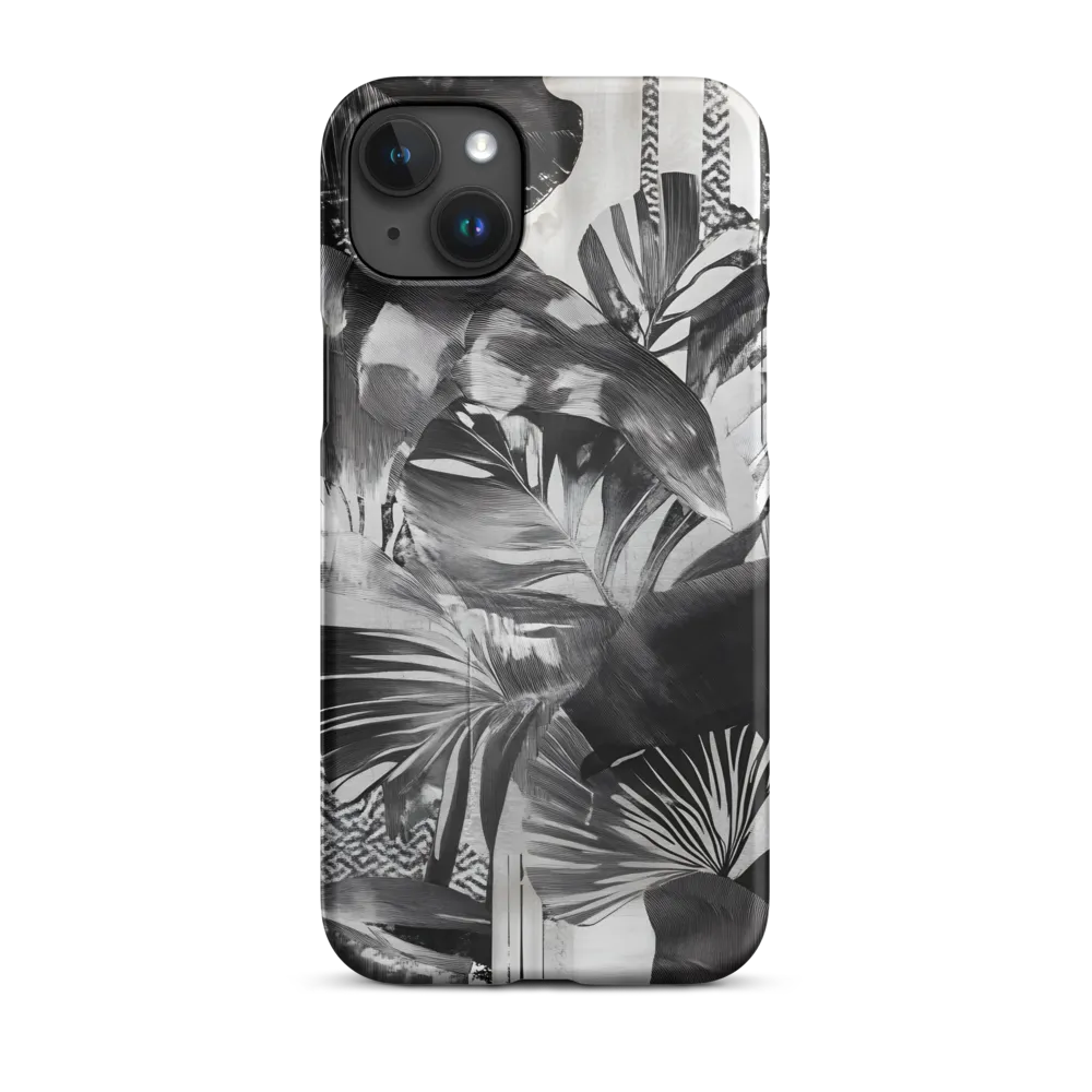 Monochrome Serenity in Tropical Foliage