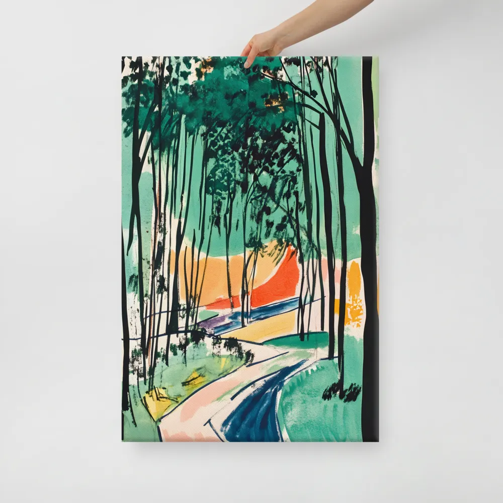 Winding Path Through the Forest | Canvas | 24″×36″