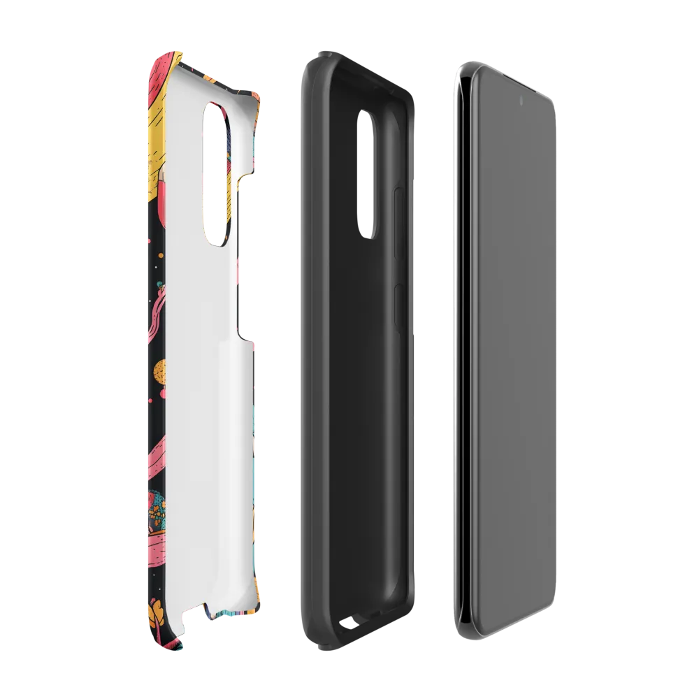 Whimsical Cosmic Owl | Phone Case |  S20 | Tough Case | Matte