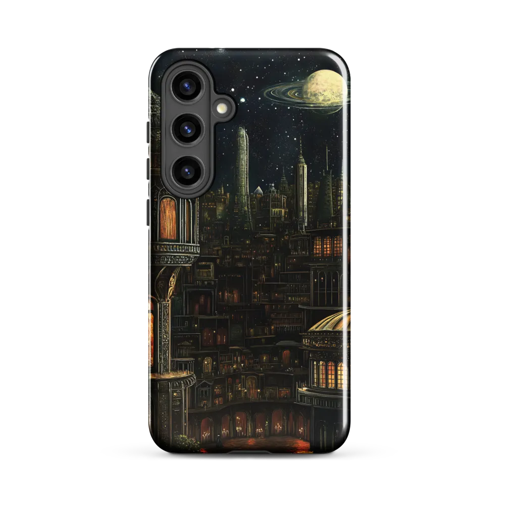 Celestial Enigma: A Surreal Cityscape