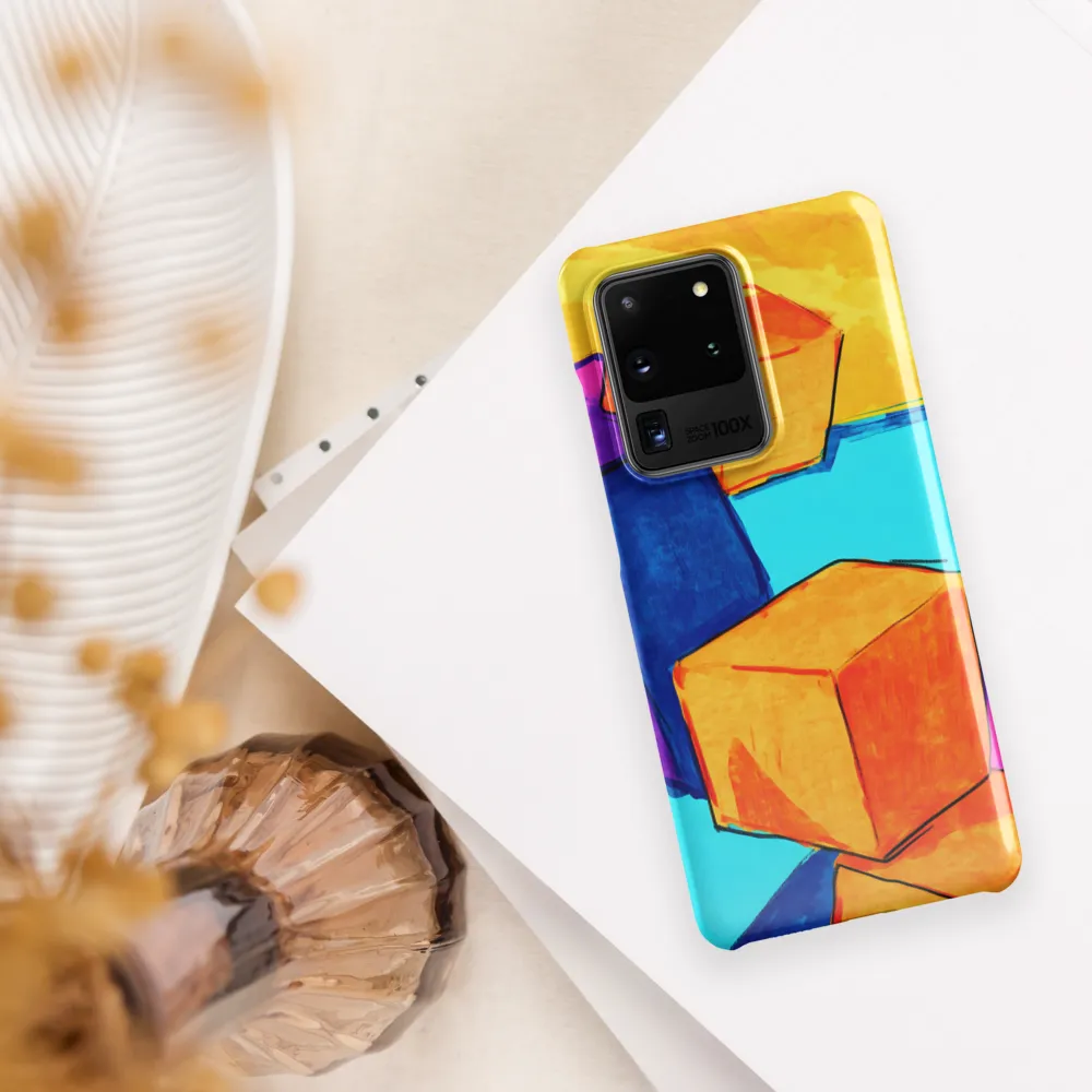 Playful Cubes in Vibrant Harmony | Phone Case |  S20 Ultra | Snap Case | Glossy