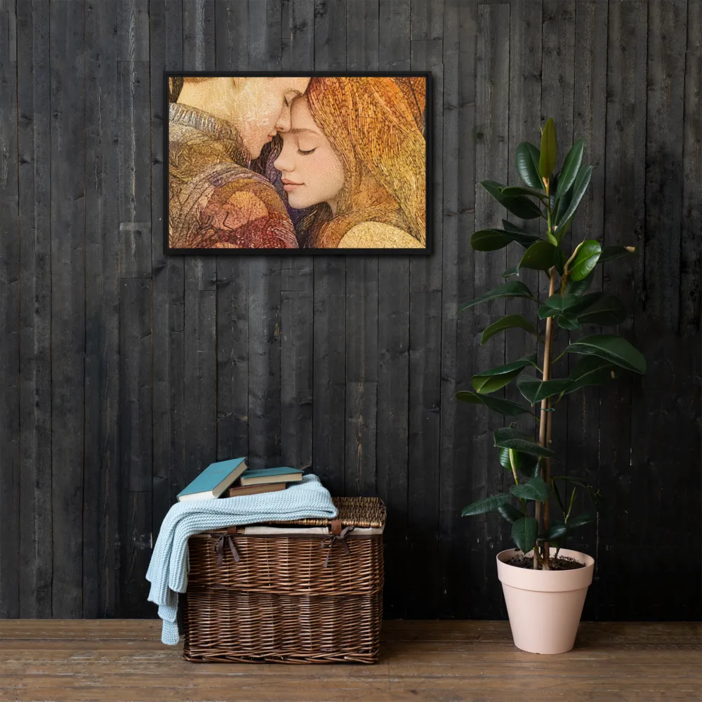 Embrace of Autumn | Canvas with Black Frame | 20″×30″