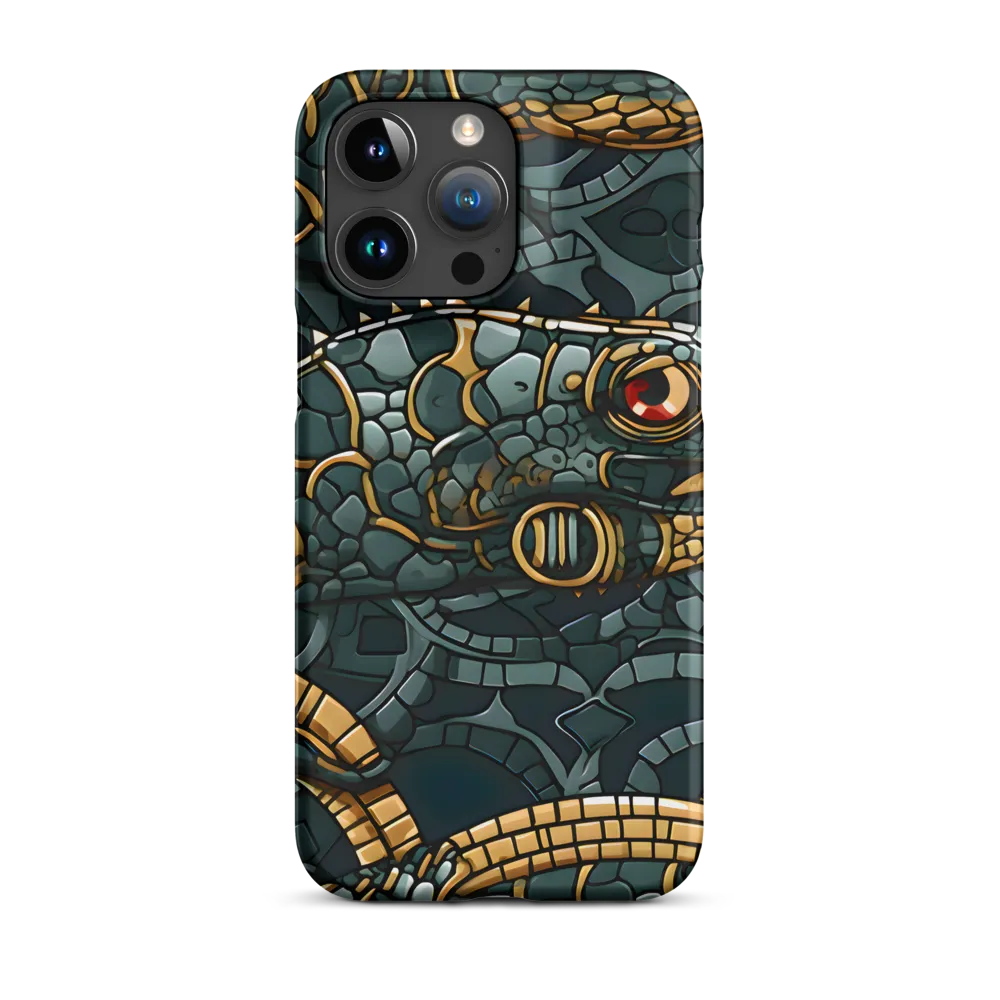 Reptilian Elegance: A Digital Art Nouveau Tapestry
