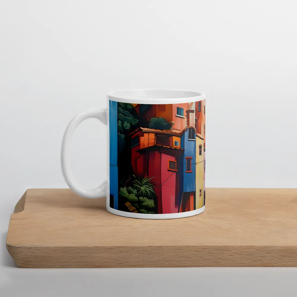 Whimsical Heights: A Vibrant Cityscape | Mugs | Multiple Sizes & Colors