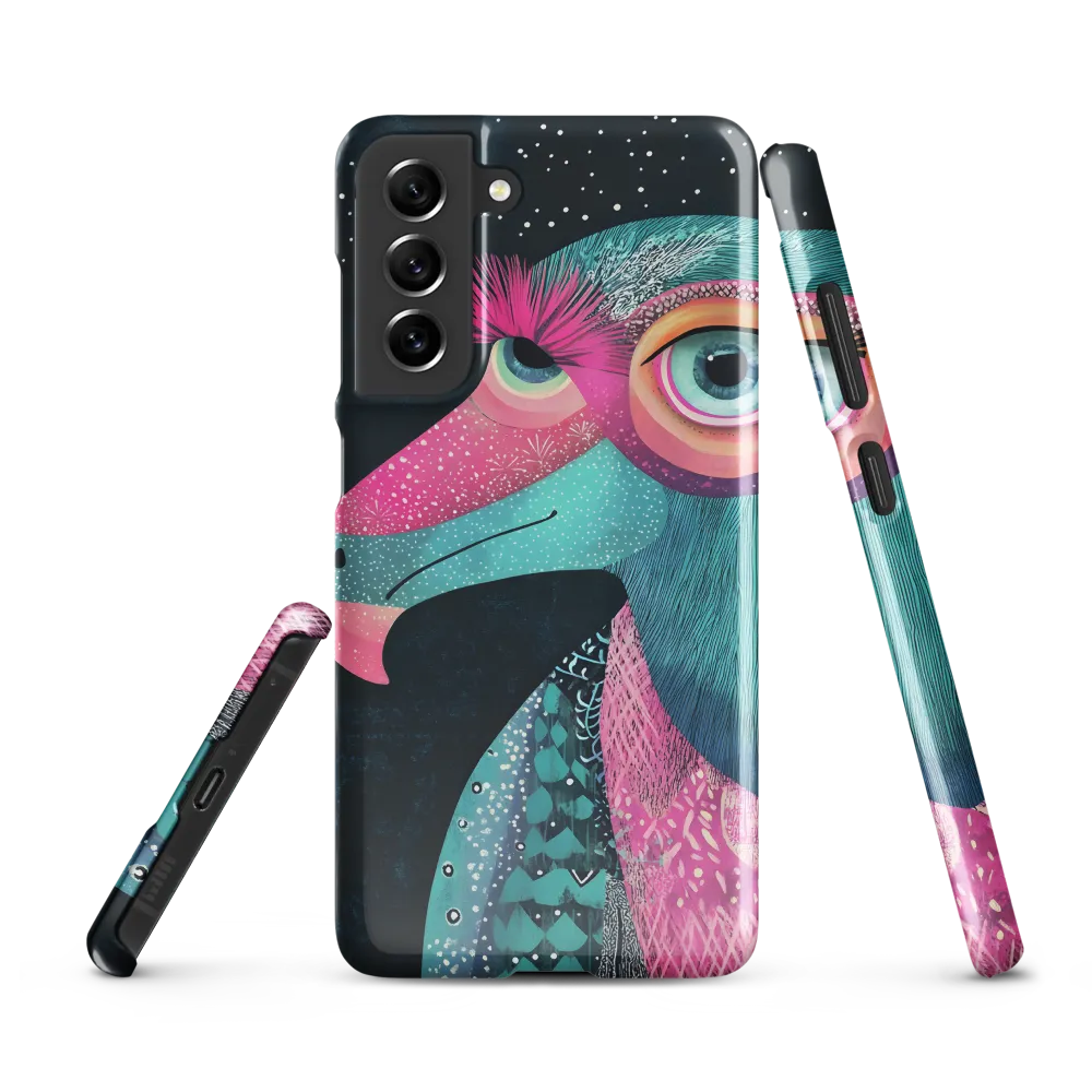 Whimsical Vulture: A Dance of Colors | Phone Case |  S21 FE | Snap Case | Glossy