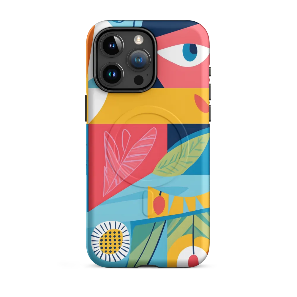 Vibrant Geometric Visage