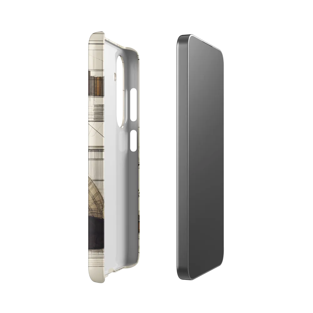 Quiet Reflections in Line | Phone Case |  S24 | Snap Case | Matte