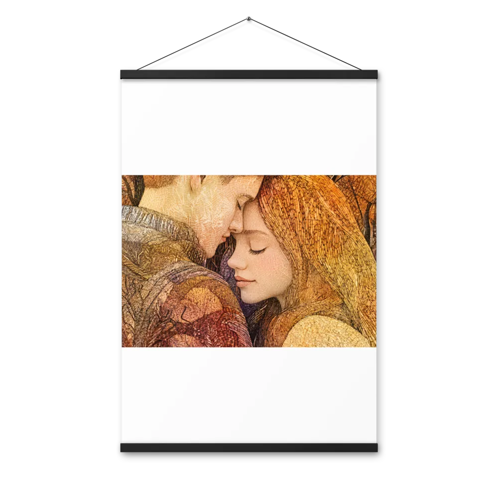 Embrace of Autumn | Poster With Black Wood Hanger | 24″×36″