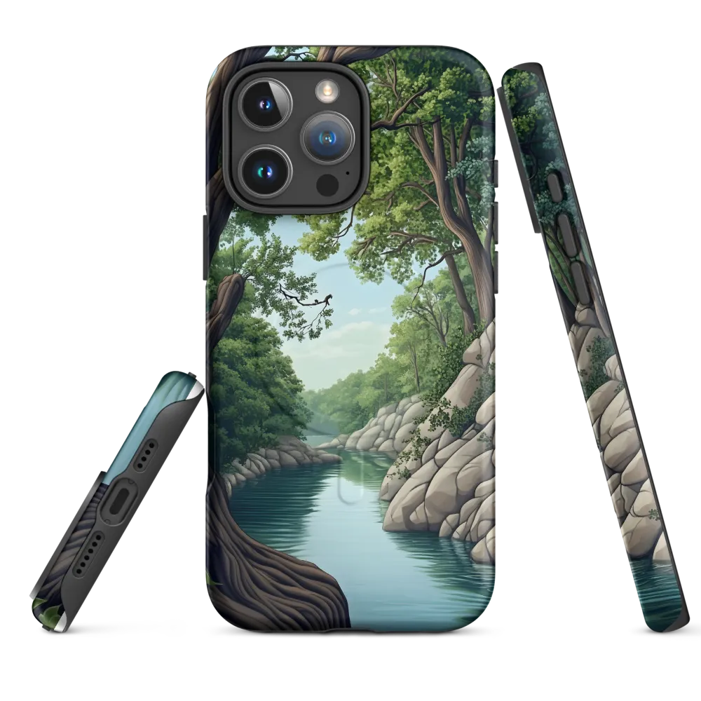 Tranquil Reflections: A Serene River Landscape