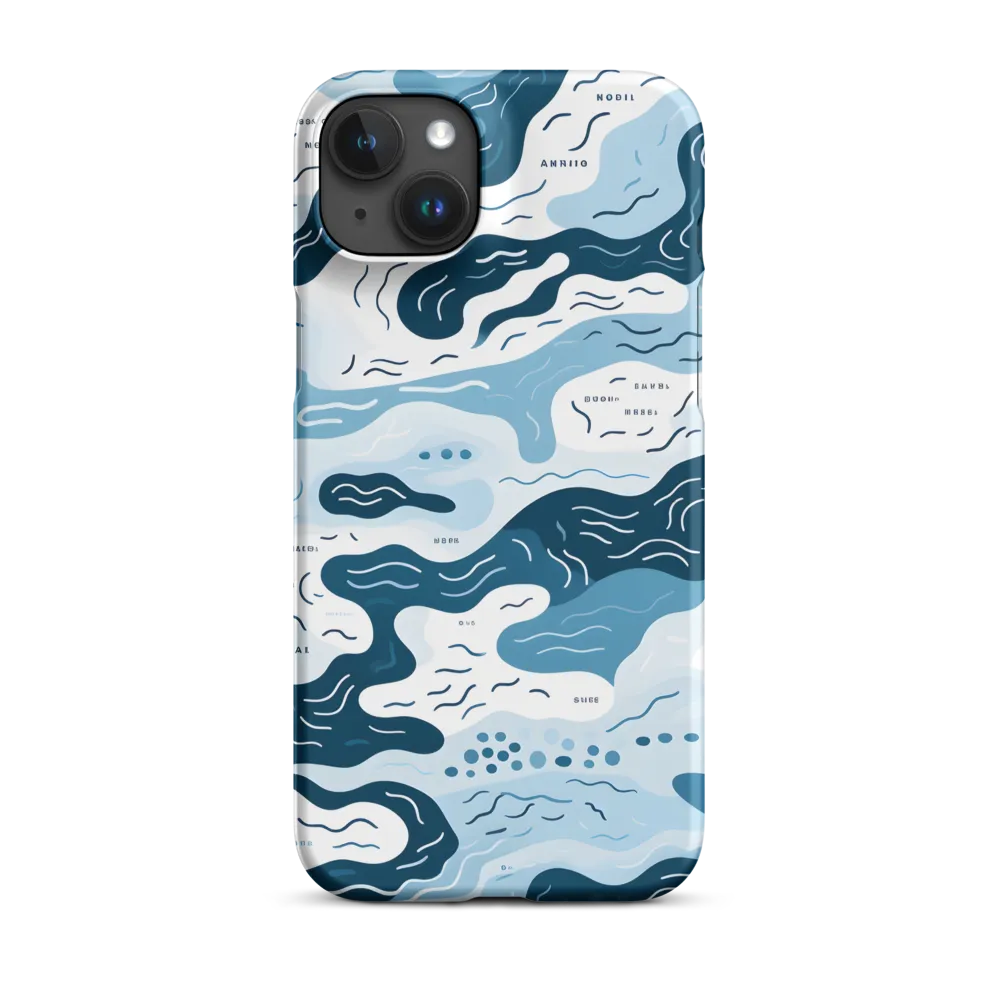 Flowing Waters: An Abstract Journey | Phone Case |  15 Plus | Snap Case | Matte