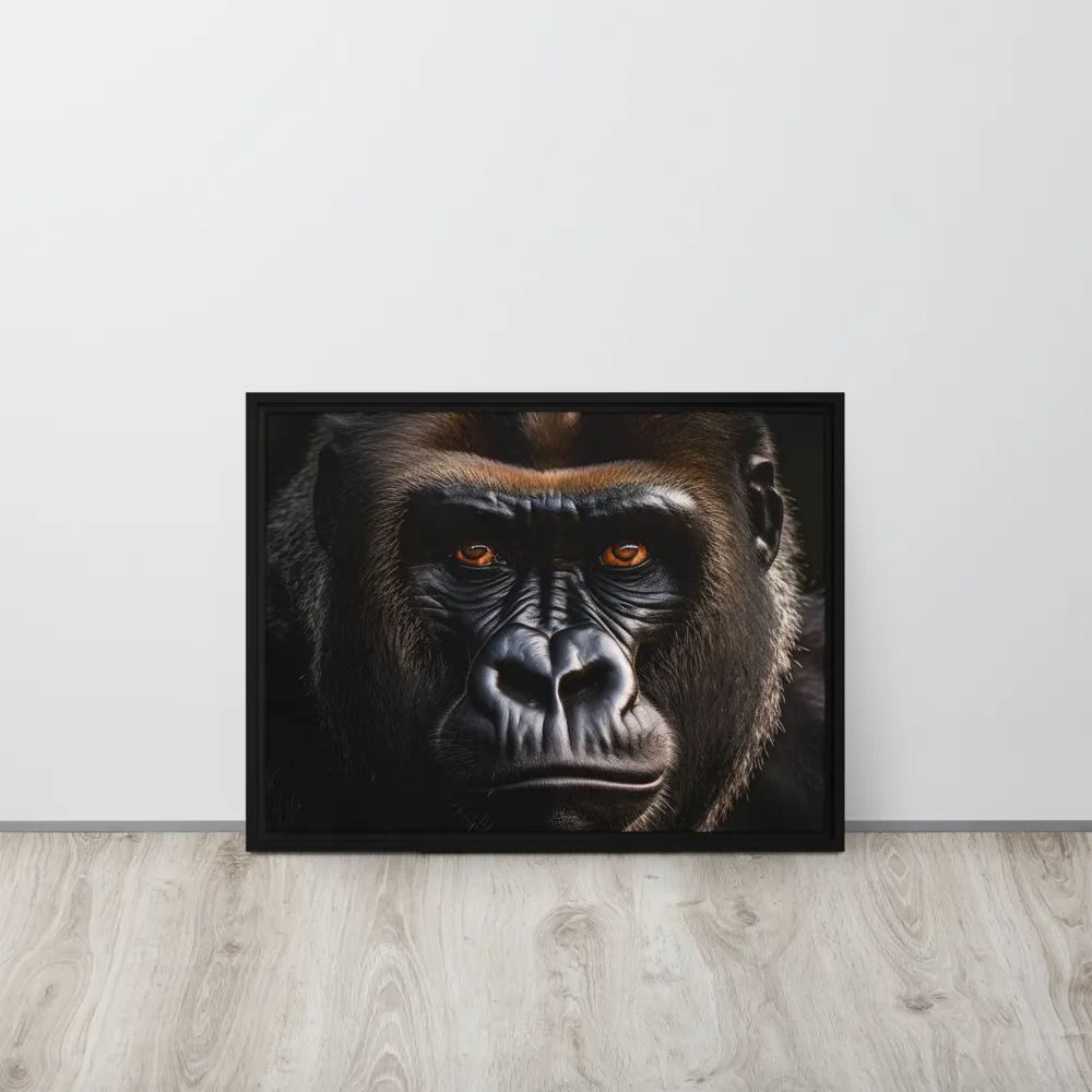 Majestic Gaze | Canvas with Black Frame | 18″×24″