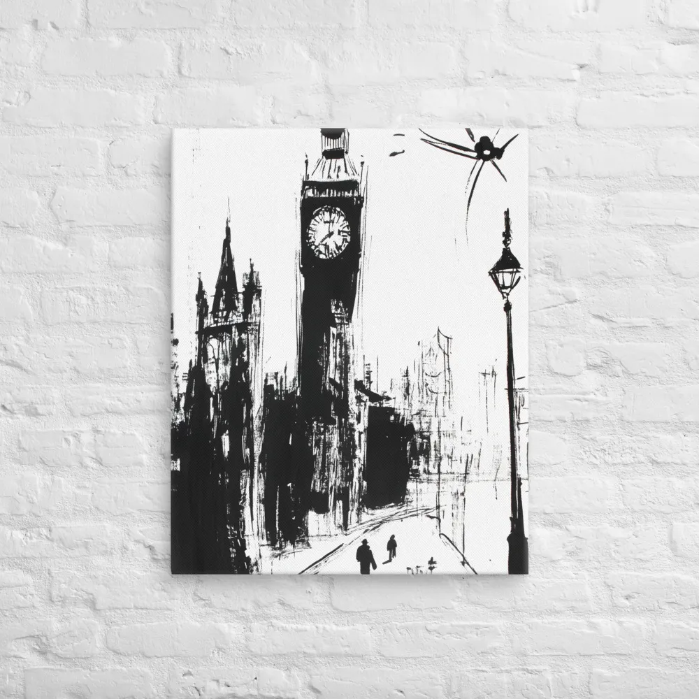 Clock Tower in Motion | Canvas | 24″×30″