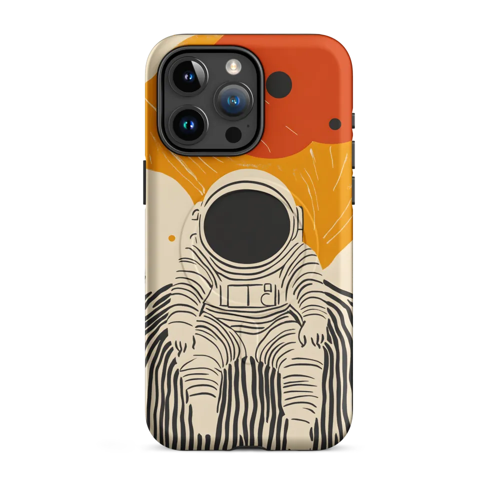 Astronaut in Cosmic Thoughts | Phone Case |  15 Pro Max | MagSafe® Tough Case | Matte
