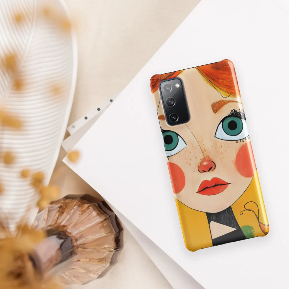 Whimsical Portrait of a Girl | Phone Case |  S20 FE | Snap Case | Glossy