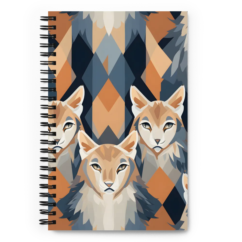 Elegance in Geometry: The Foxes | Spiral Notebook