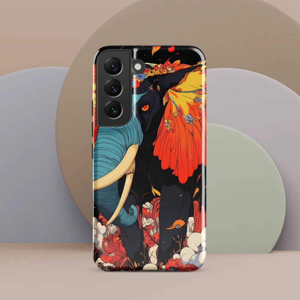 Majesty of the Floral Elephant | Phone Case |  S22 | Tough Case | Glossy