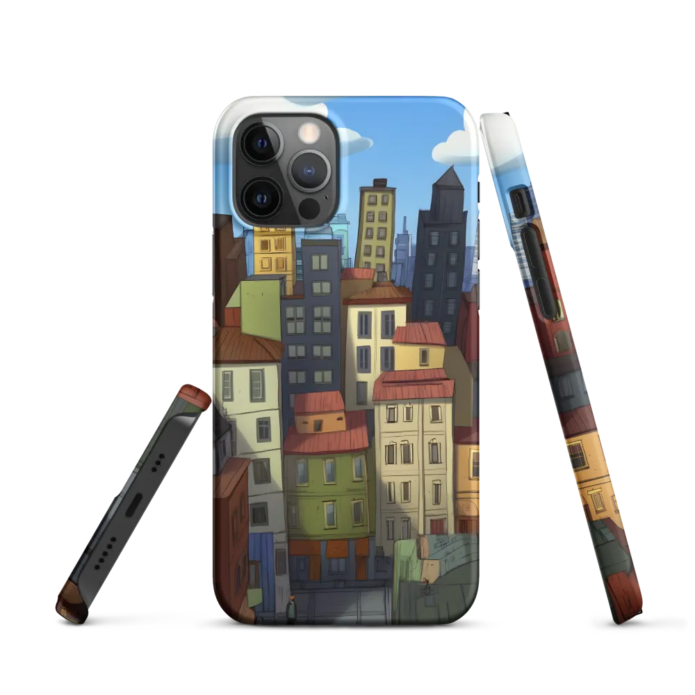Urban Symphony: A Colorful Cityscape | Phone Case |  12 Pro | Snap Case | Matte