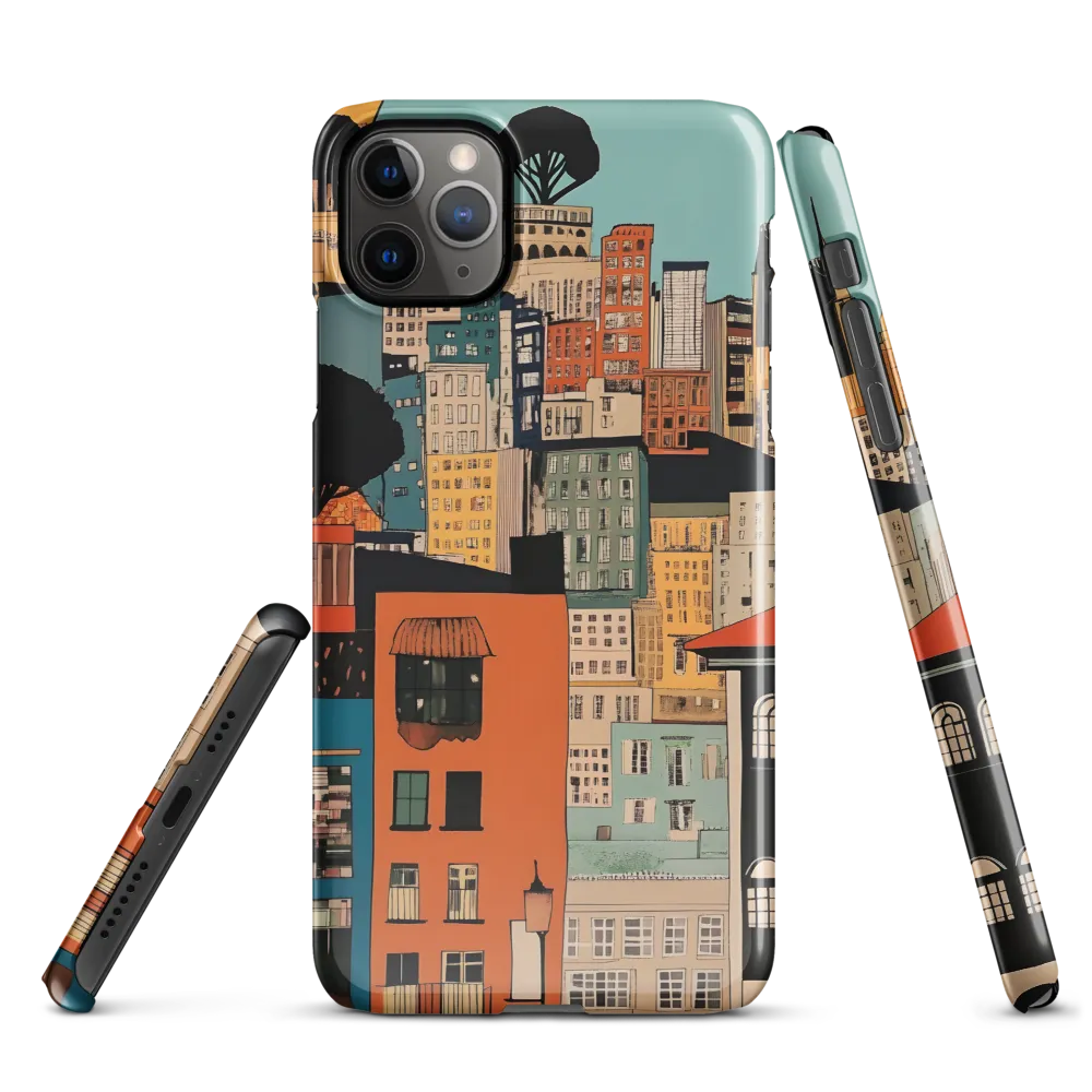 Urban Fusion: A Colorful Cityscape | Phone Case |  11 Pro Max | Snap Case | Glossy