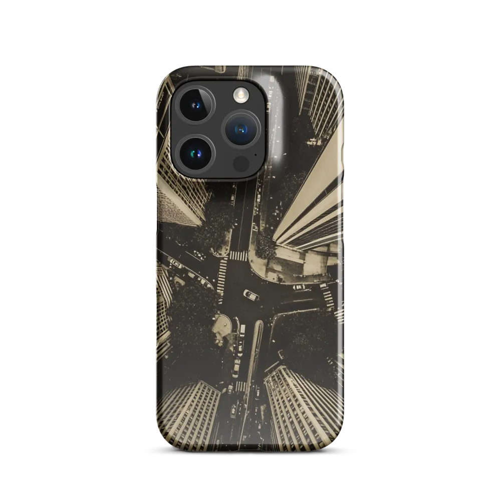 Urban Symphony: Aerial Perspective of City Life | Phone Case |  16 Pro | Snap Case | Glossy