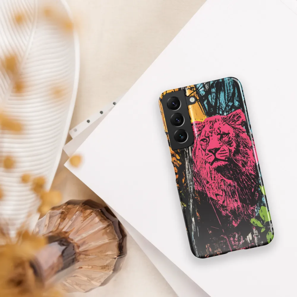 Fierce Vibrance: The Pink Lion