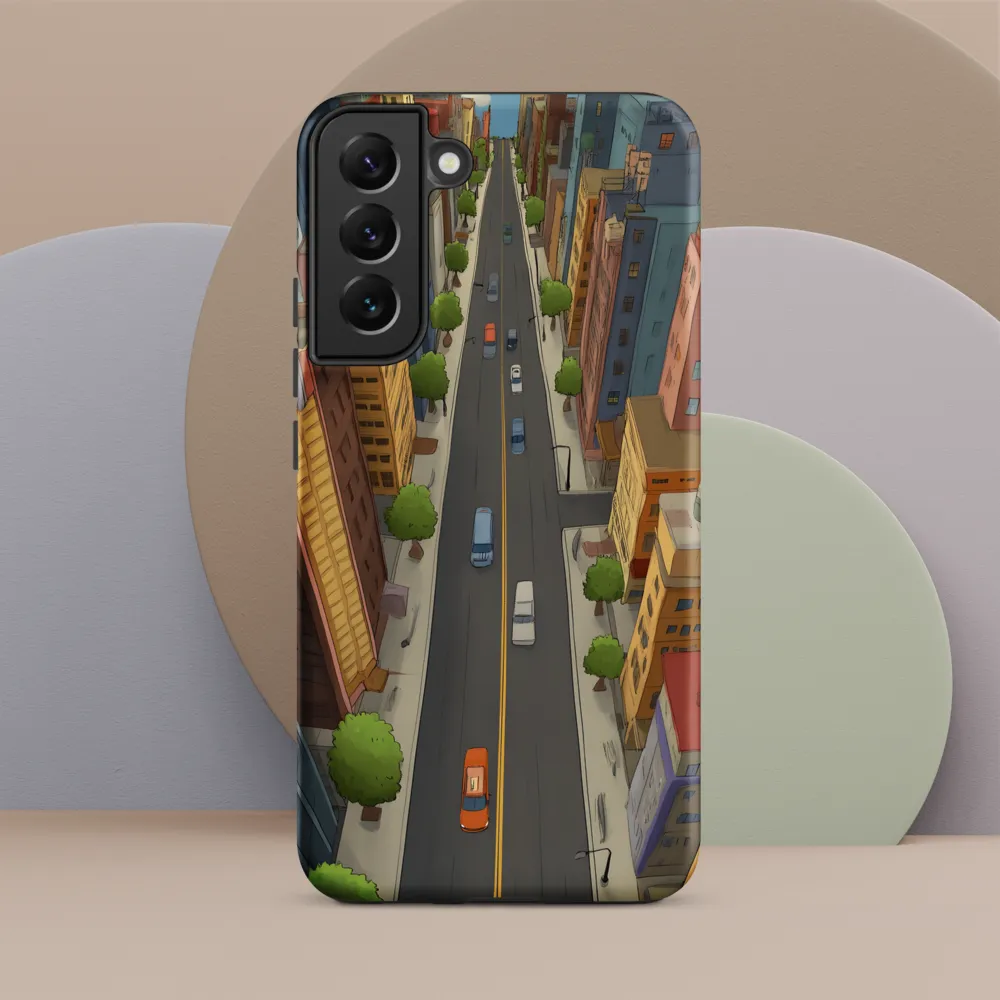 Aerial Whimsy: A Colorful Cityscape