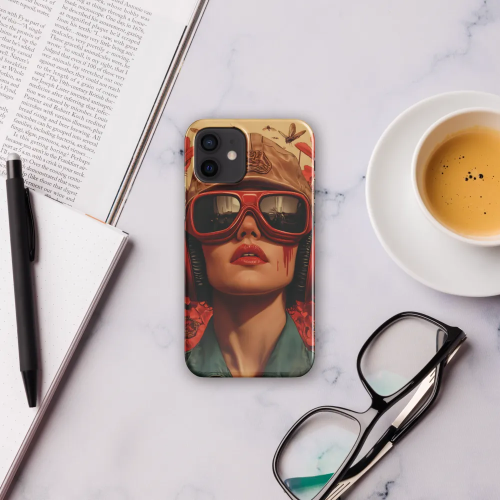 Defiant Portrait in a Floral Realm | Phone Case |  12 | Snap Case | Glossy