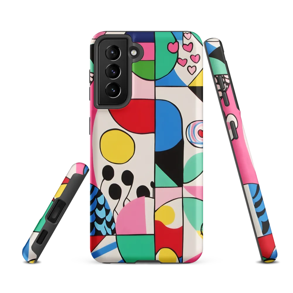 Dynamic Interplay of Shapes | Phone Case |  S21 FE | Tough Case | Matte