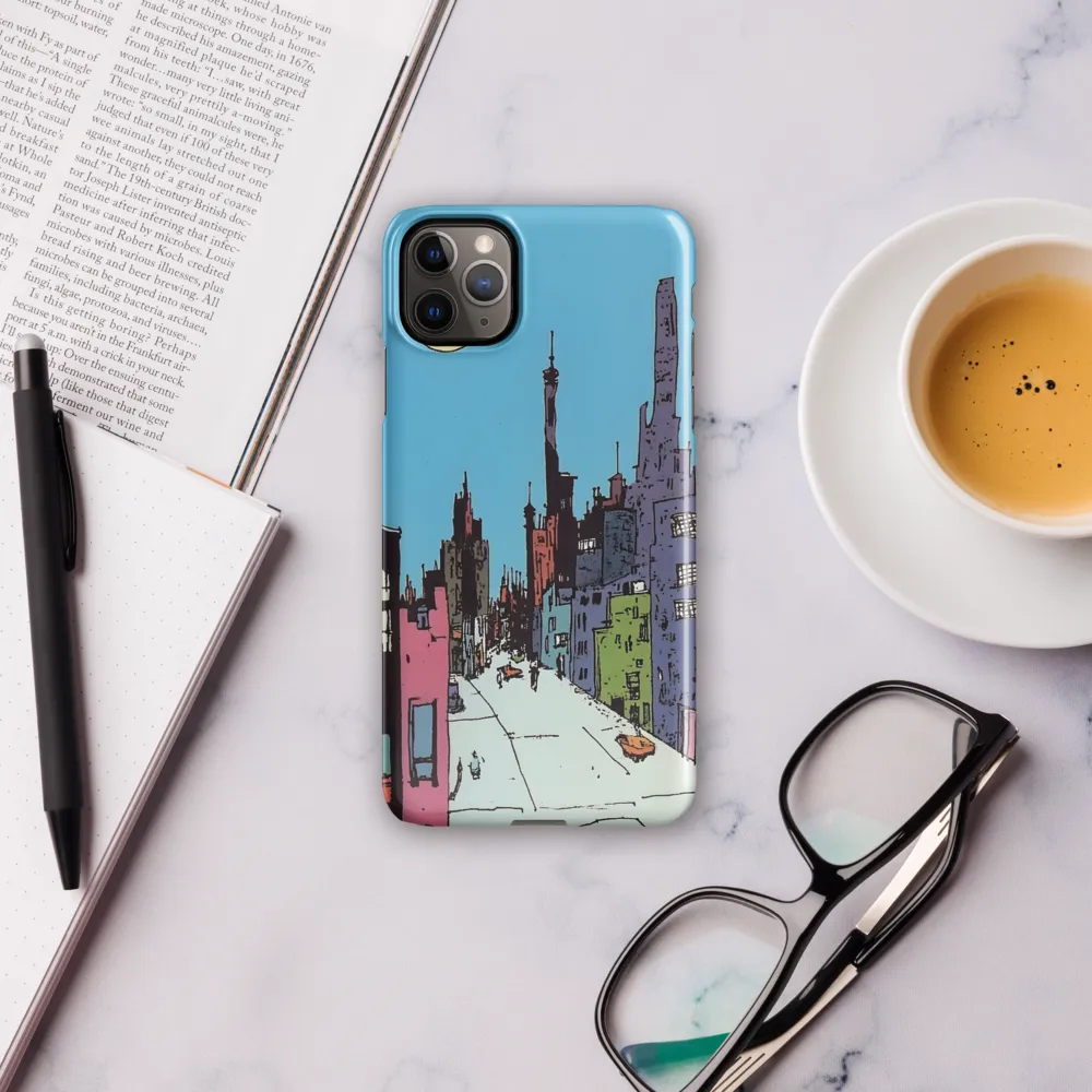 Vibrant Cityscape under the Moon | Phone Case |  11 Pro Max | Snap Case | Glossy