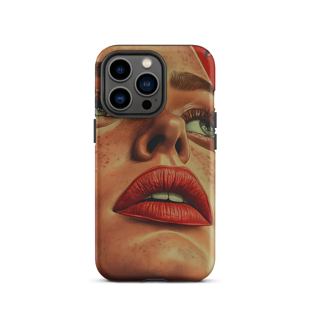 Red Intensity: A Portrait of Elegance